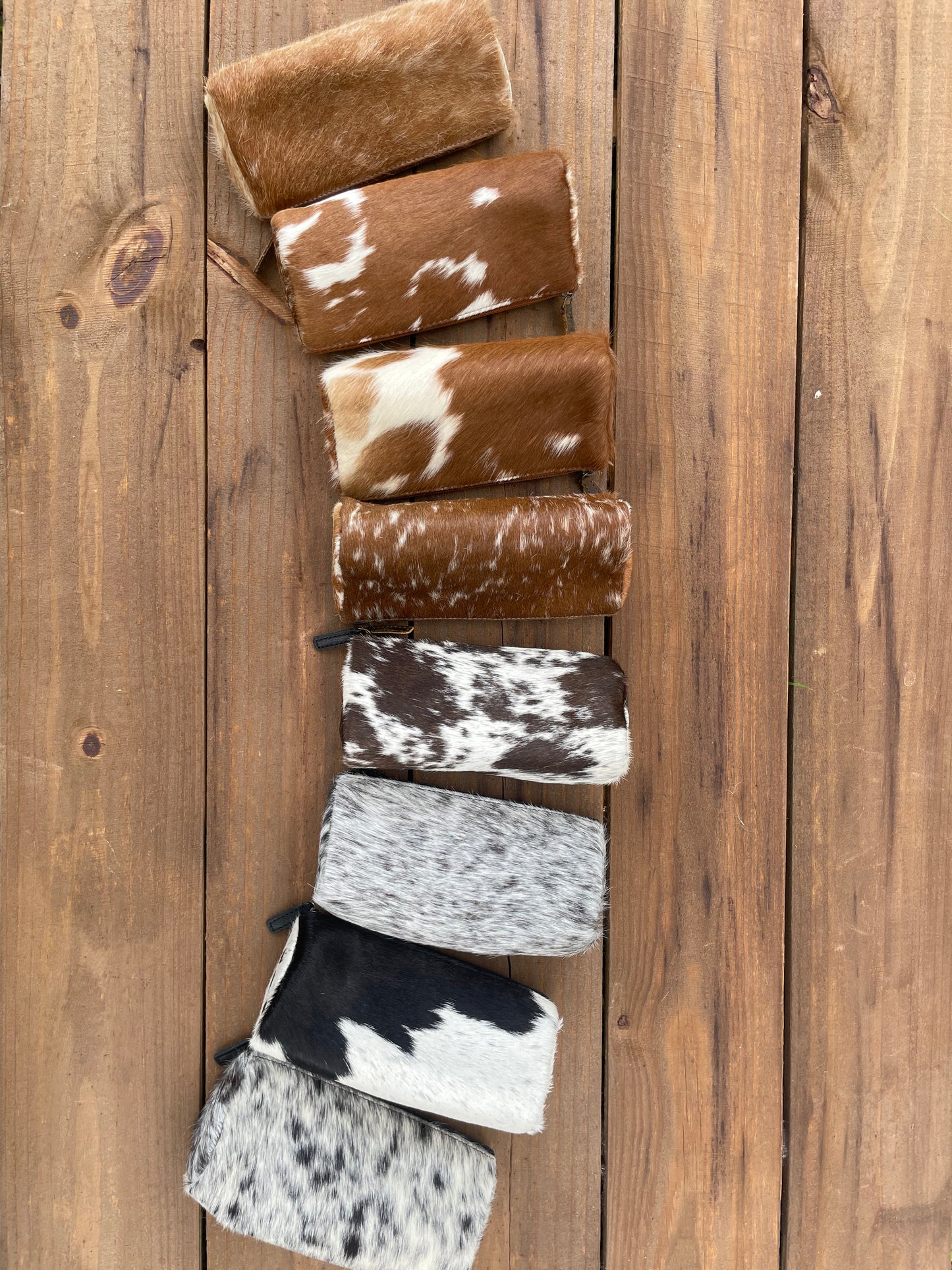 Myra Brown and White Multi Pouch