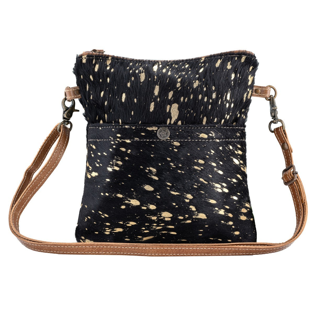 Bhrayna Glitzy Gold Crossbody