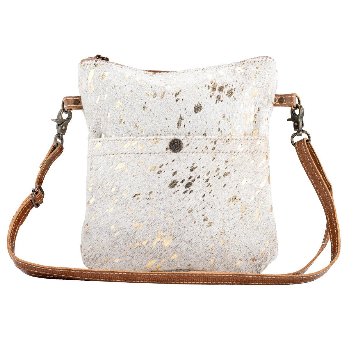 Bhrayna Gold White Crossbody