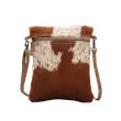 Myra White and Cocoa Cross Body Bag