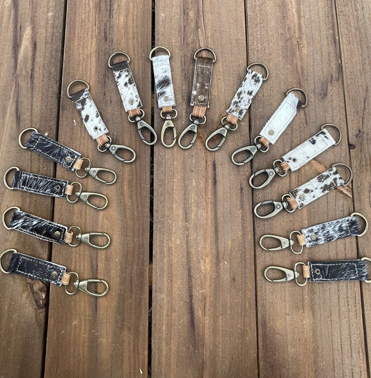 Cowhide Key Chains